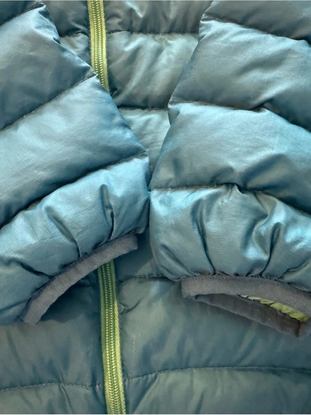 Patagonia Kids Teal Blue Quilted Puffer Jacket